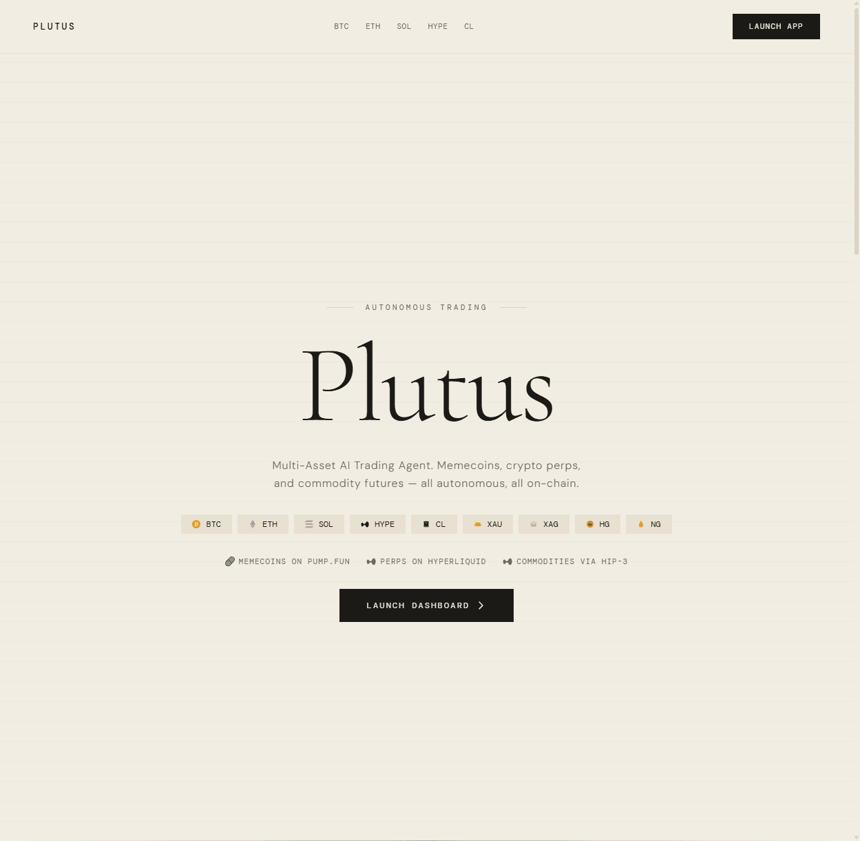 Plutus project screenshot